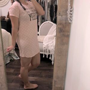 Secret treasures small/medium pink polka dot pjs